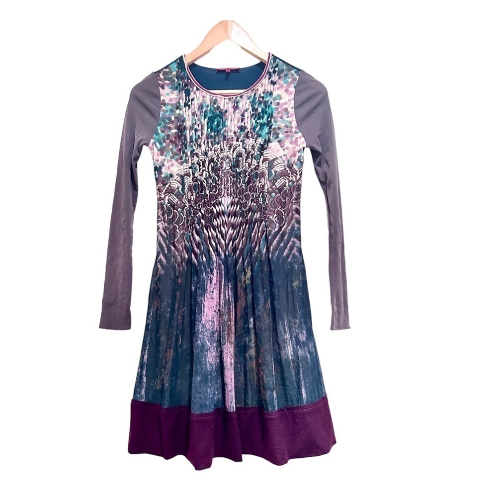 Vivienne Tam Floral Print pattern dress long sleeve vintage